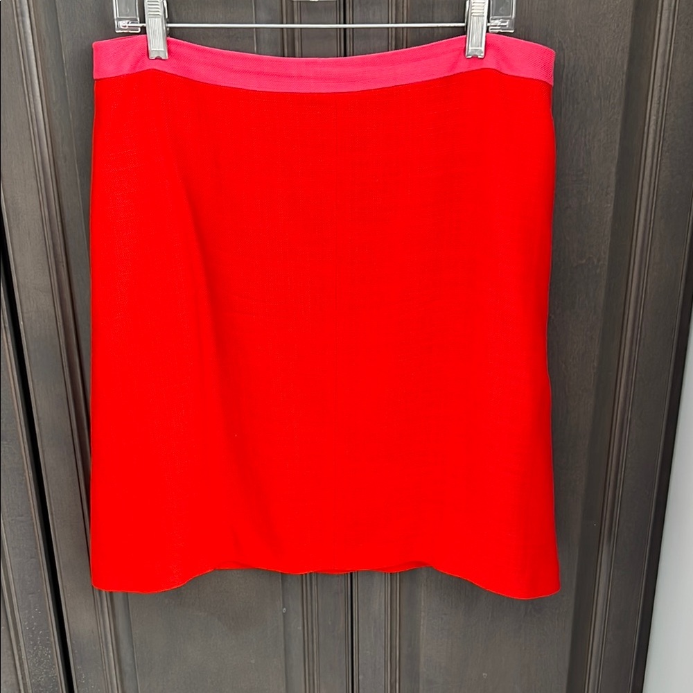 Boden Red A-Line Mini Skirt for Night Out